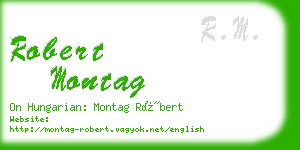 robert montag business card